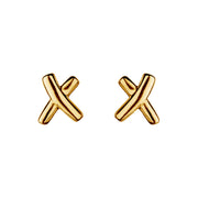 Kiss Stud Yellow Gold Earring
